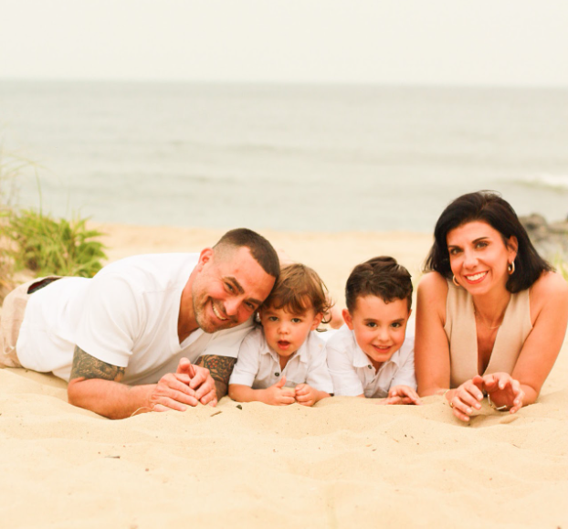 Carla Torres and Family at the Jersey Shore